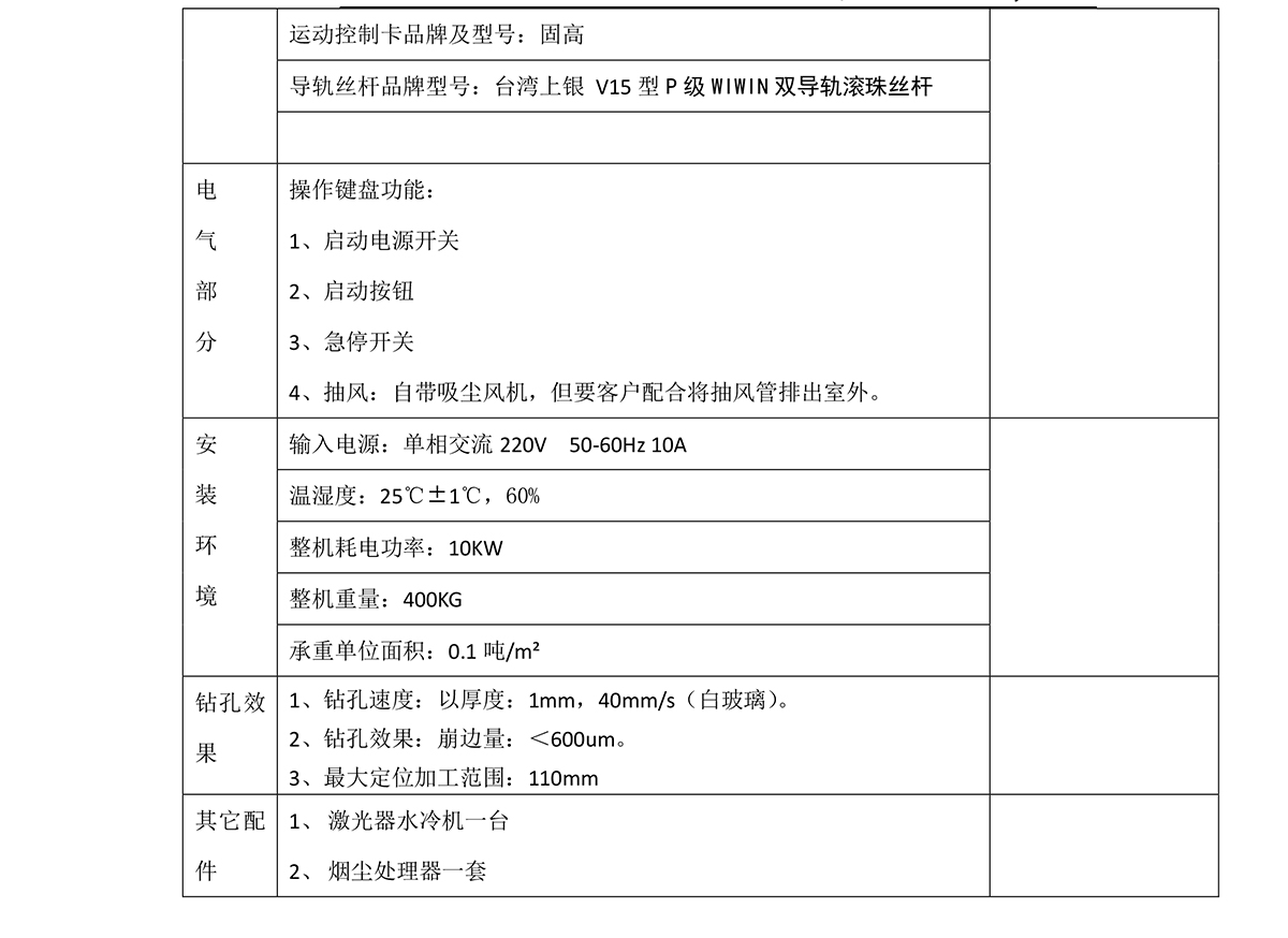 玻璃激光打孔設備